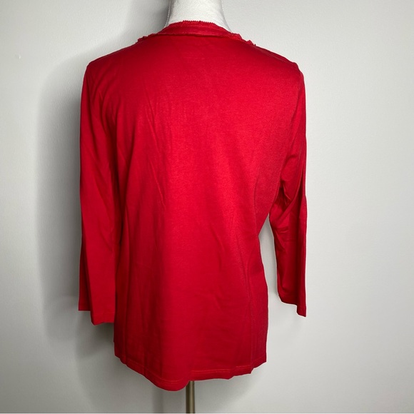 5/$25! Talbots red top size LP - Picture 5 of 6